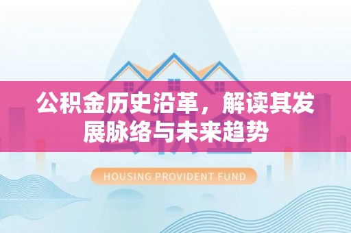 尼勒克公积金历史沿革，解读其发展脉络与未来趋势