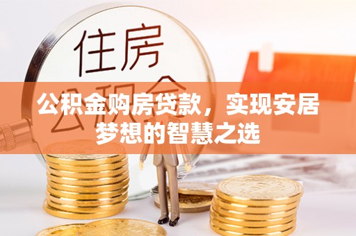 尼勒克公积金购房贷款，实现安居梦想的智慧之选