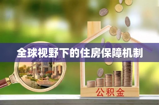 尼勒克全球视野下的住房保障机制