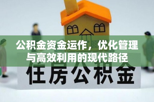 尼勒克公积金资金运作，优化管理与高效利用的现代路径
