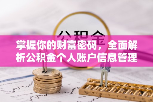尼勒克掌握你的财富密码，全面解析公积金个人账户信息管理与优化