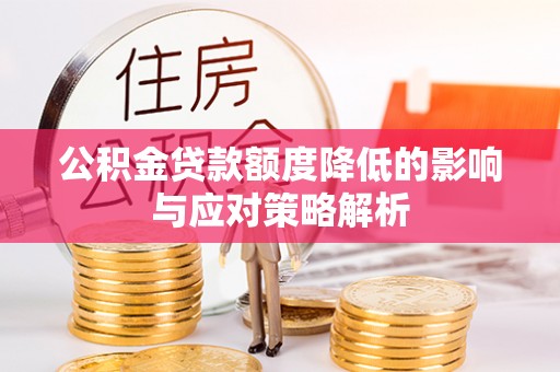 尼勒克公积金贷款额度降低的影响与应对策略解析