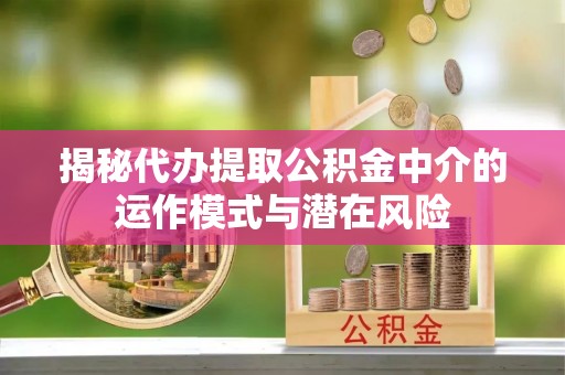 尼勒克揭秘代办提取公积金中介的运作模式与潜在风险
