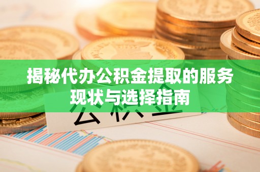 尼勒克揭秘代办公积金提取的服务现状与选择指南