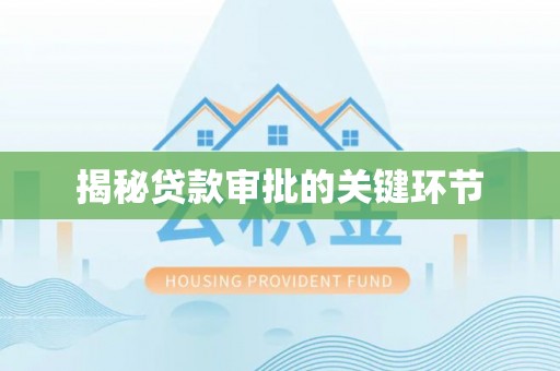 尼勒克揭秘贷款审批的关键环节