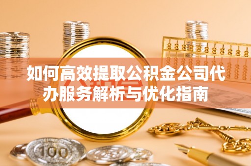 尼勒克如何高效提取公积金公司代办服务解析与优化指南
