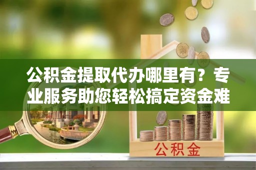 尼勒克公积金提取代办哪里有？专业服务助您轻松搞定资金难题